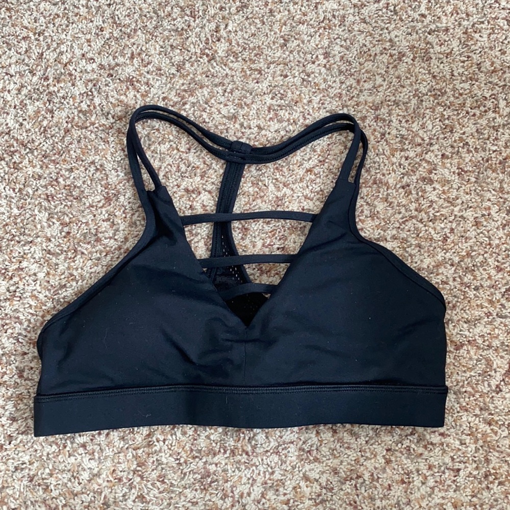 Black shorts bra